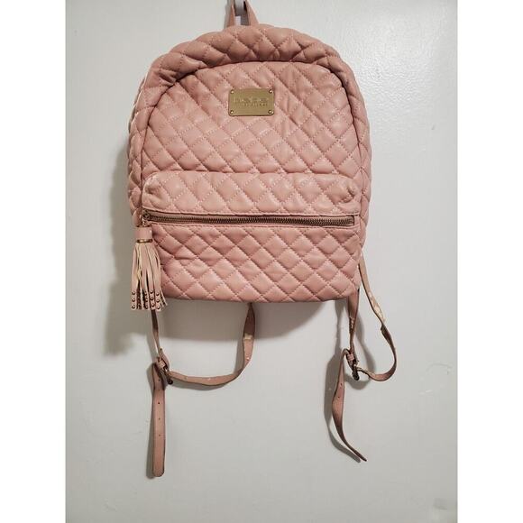 Bebe Purse Medium Backpack Pink Gold - Picture 1 of 8
